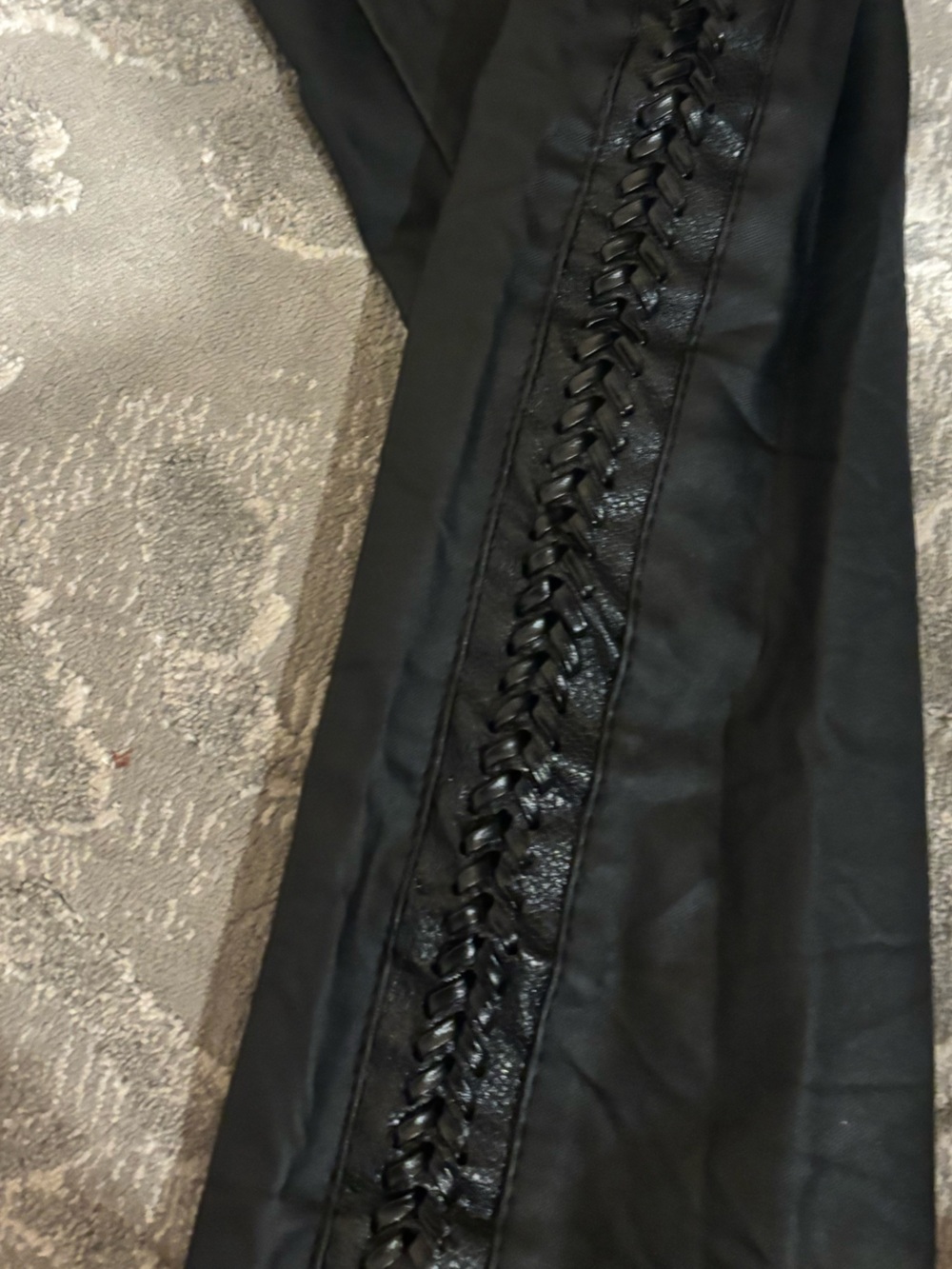 Slim Black Women's Track Joggers with Side Trim - Picture 4 of 9